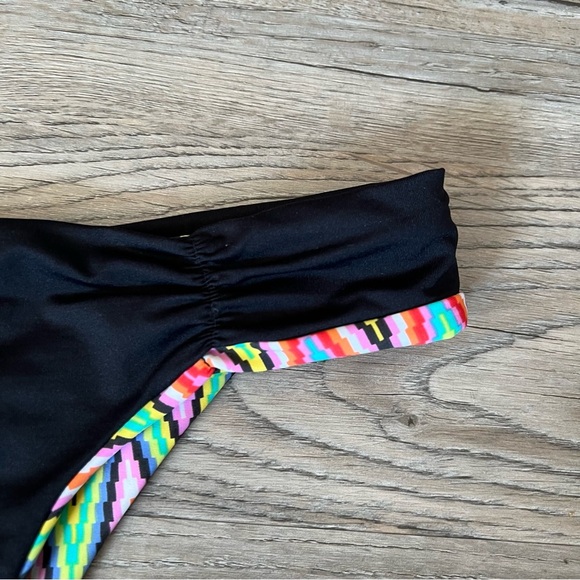 Colorful Zigzag Reversible Bikini Bottom - Picture 5 of 6